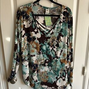 See In Love Floral Long Sleeve Top